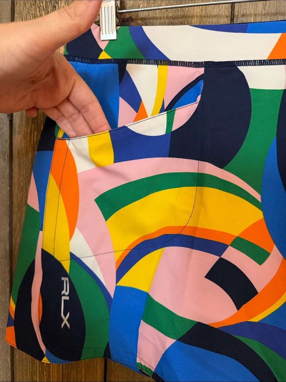 Ralph Lauren RLX Athleisure Golf Skort Abstract Print Stretch Athletic Small